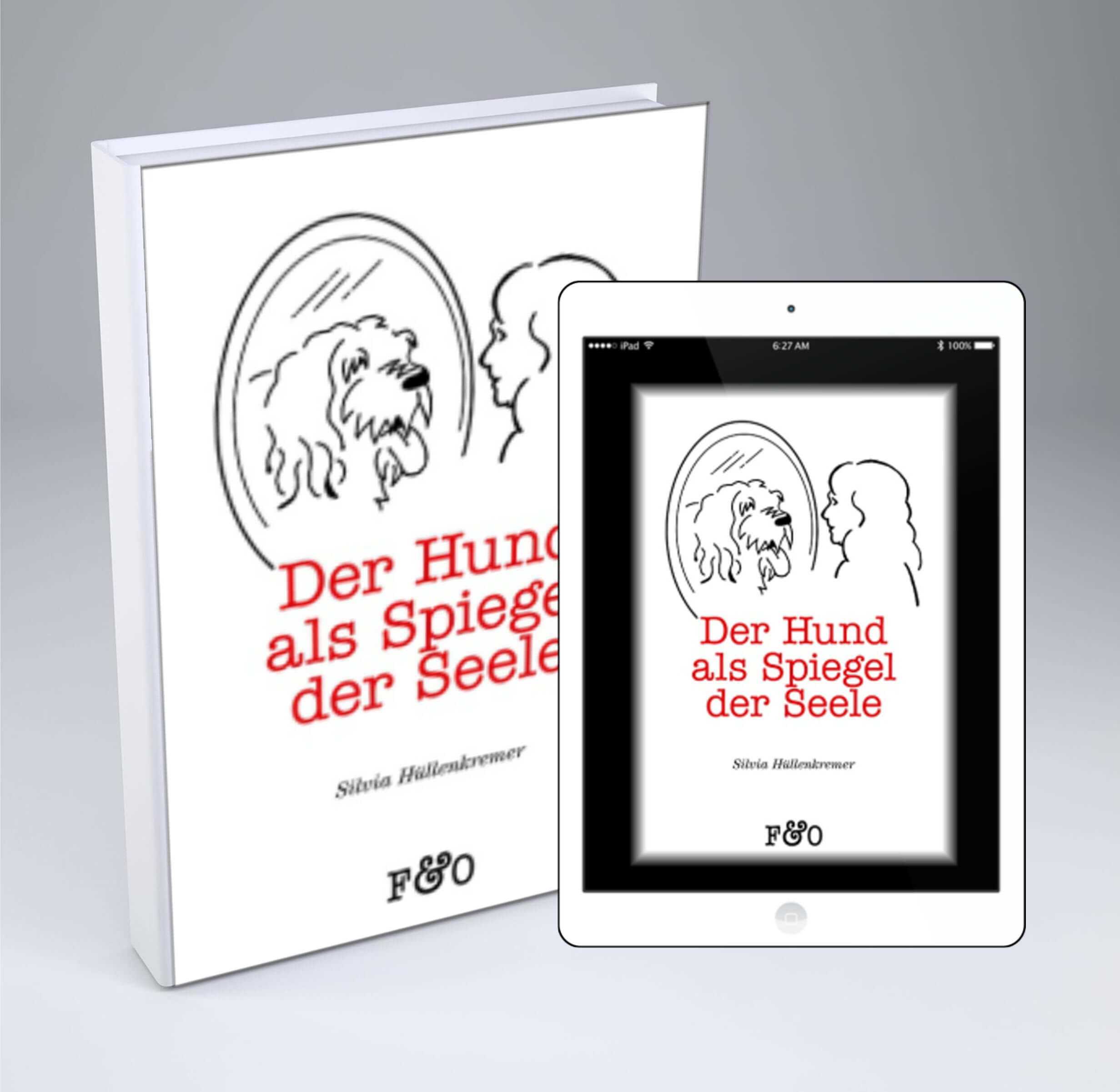 Buch-Tablett-Hund